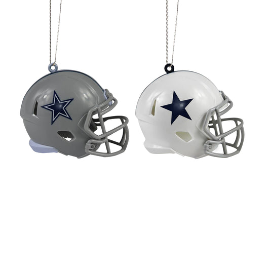 DALLAS COWBOYS 2 PACK ABS HELMET ORNAMENT SET