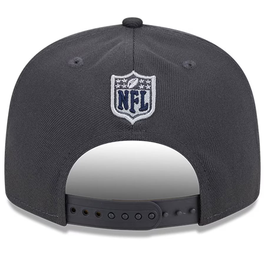 DALLAS COWBOYS 2024 NFL DRAFT HAT 9FIFTY SNAPBACK HAT GRAPHITE JR S SPORTS