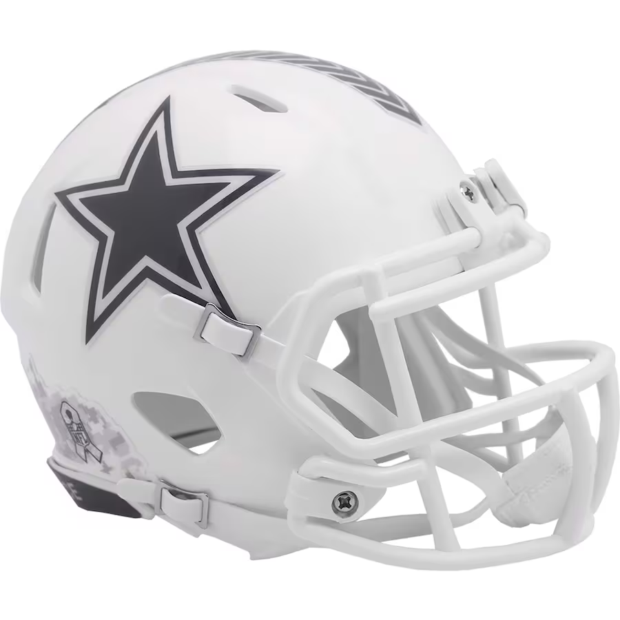 DALLAS COWBOYS 2024 NFL SALUTE TO SERVICE RIDDELL MINI HELMET