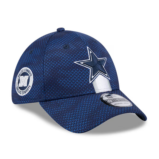 DALLAS COWBOYS 2024 NFL SIDELINE 39THIRTY FLEX FIT HAT - NAVY