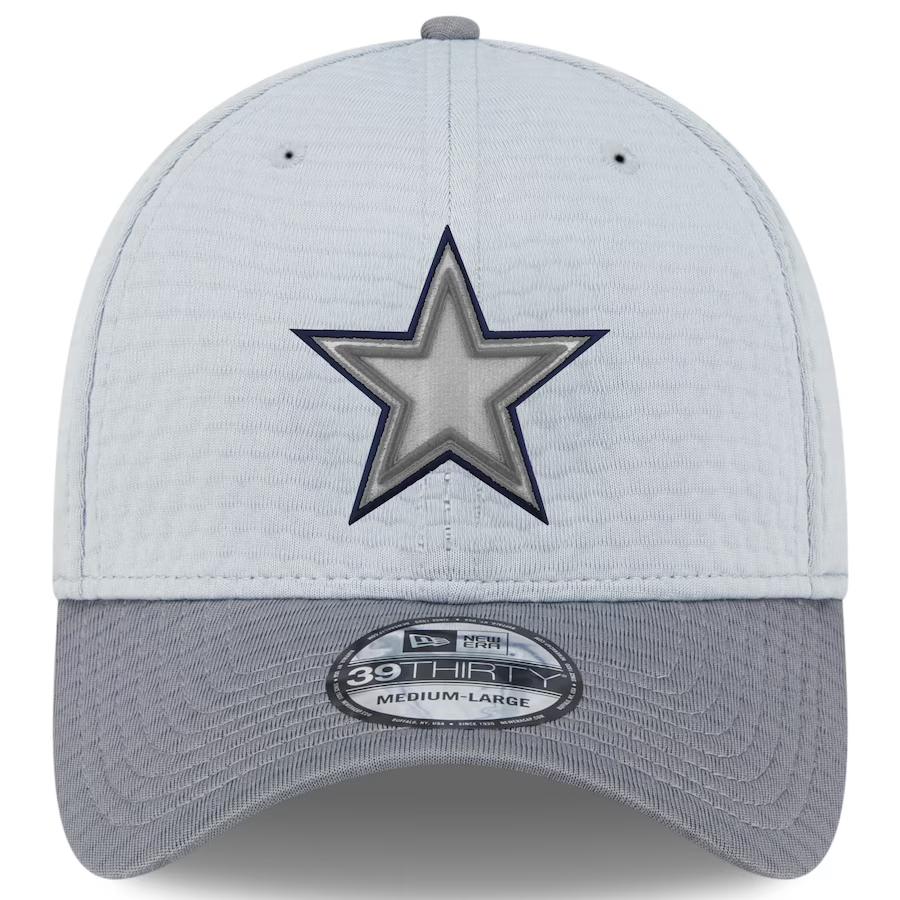 DALLAS COWBOYS 2024 NFL TRAINING CAMP 39THIRTY FLEX FIT HAT - GRAY HEATHER