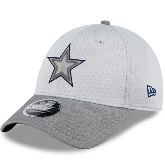 DALLAS COWBOYS 2024 NFL TRAINING CAMP 9FORTY-STRETCH SNAP HAT - GRAY HEATHER