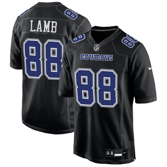 DALLAS COWBOYS CEEDEE LAMB MEN'S NIKE GAME JERSEY - BLACK