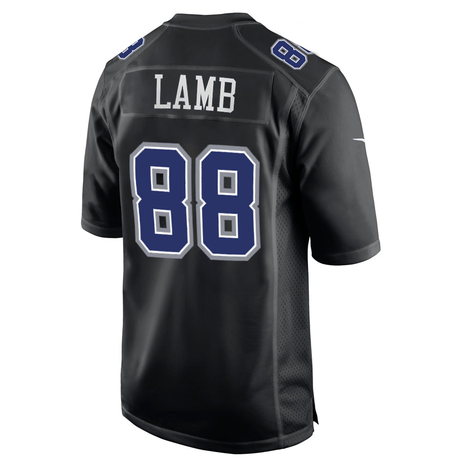 DALLAS COWBOYS CEEDEE LAMB MEN'S NIKE GAME JERSEY - BLACK