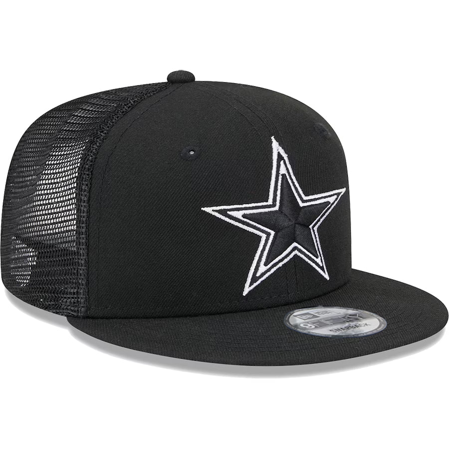 Black on black hot sale dallas cowboys hat