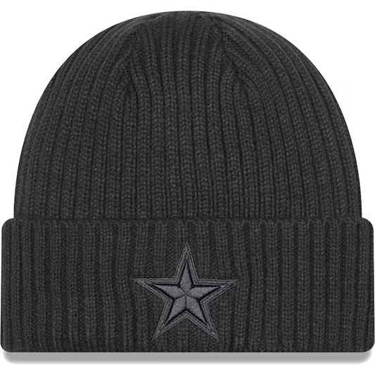 DALLAS COWBOYS CORE CLASSIC KNIT BEANIE - CHARCOAL