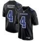 DALLAS COWBOYS DAK PRESCOTT MEN'S NIKE GAME JERSEY - BLACK