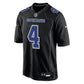 DALLAS COWBOYS DAK PRESCOTT MEN'S NIKE GAME JERSEY - BLACK