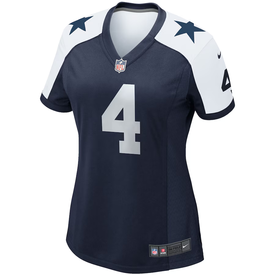 DALLAS COWBOYS DAK PRESCOTT WOMEN'S NIKE GAME JERSEY - THROWBACK