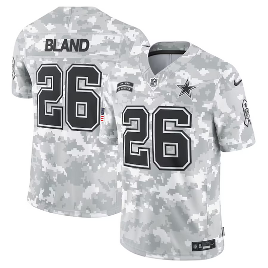 DALLAS COWBOYS DARON BLAND MEN'S 2024 NFL SALUTE TO SERVICE FUSE LIMITED NIKE JERSEY - ARTIC CAMO