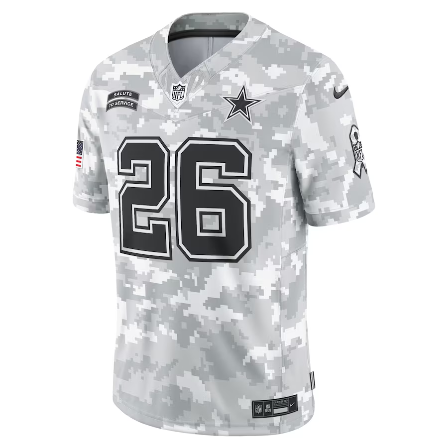 DALLAS COWBOYS DARON BLAND MEN'S 2024 NFL SALUTE TO SERVICE FUSE LIMITED NIKE JERSEY - ARTIC CAMO