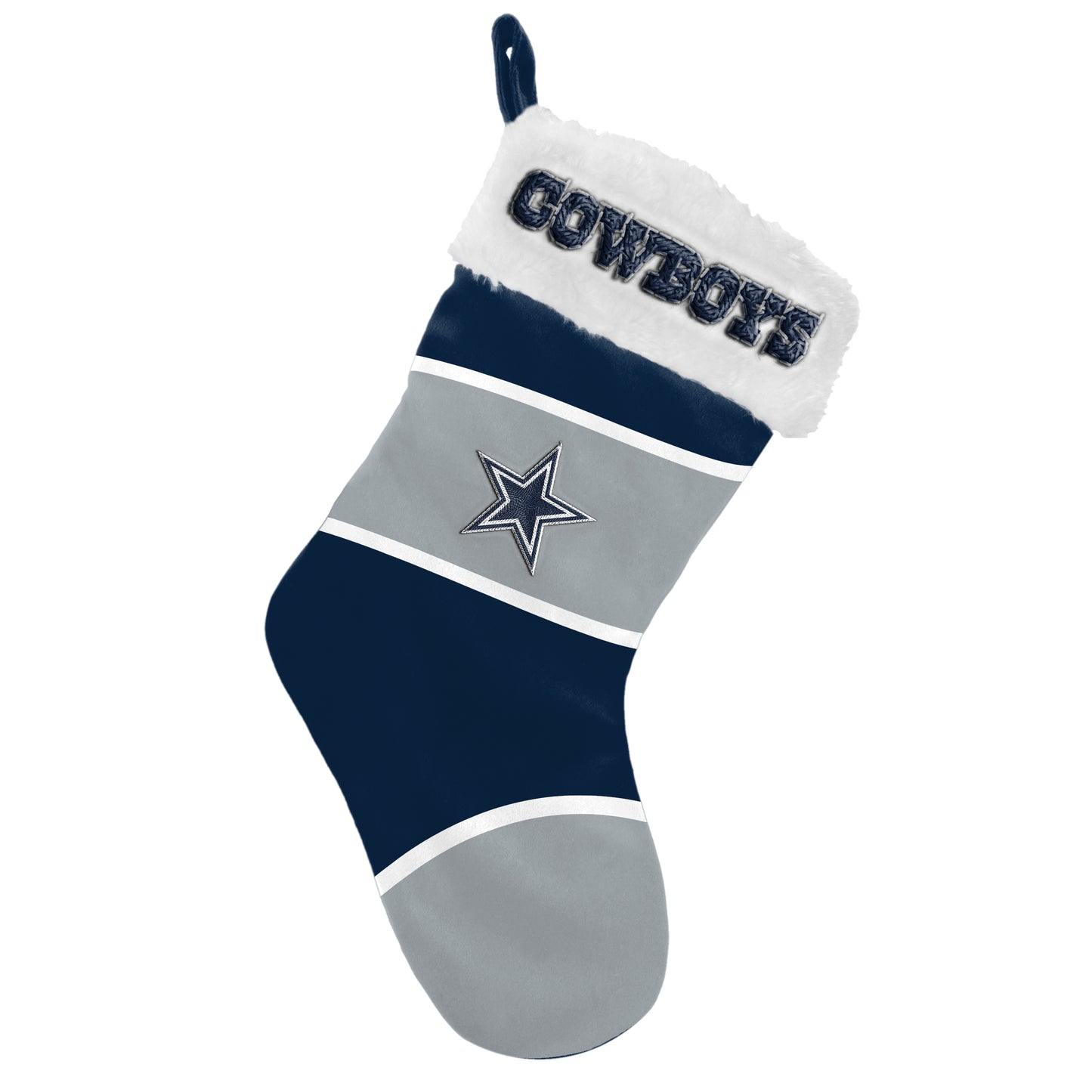 DALLAS COWBOYS EMBROIDERED COLORBLOCK STOCKING