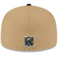 DALLAS COWBOYS EVERGREEN THROWBACK BASIC LOGO 59FIFTY FITTED HAT - LIGHT BEIGE/NAVY