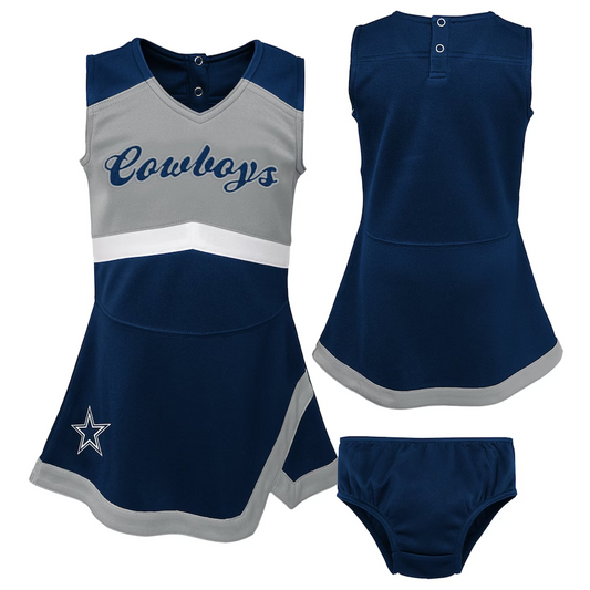 DALLAS COWBOYS GIRLS CHEER CAPTAIN SET WITH BLOOMERS