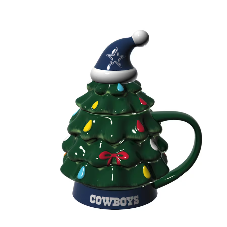 DALLAS COWBOYS HOLIDAY 14 OZ CHRISTMAS TREE CUP GIFT SET