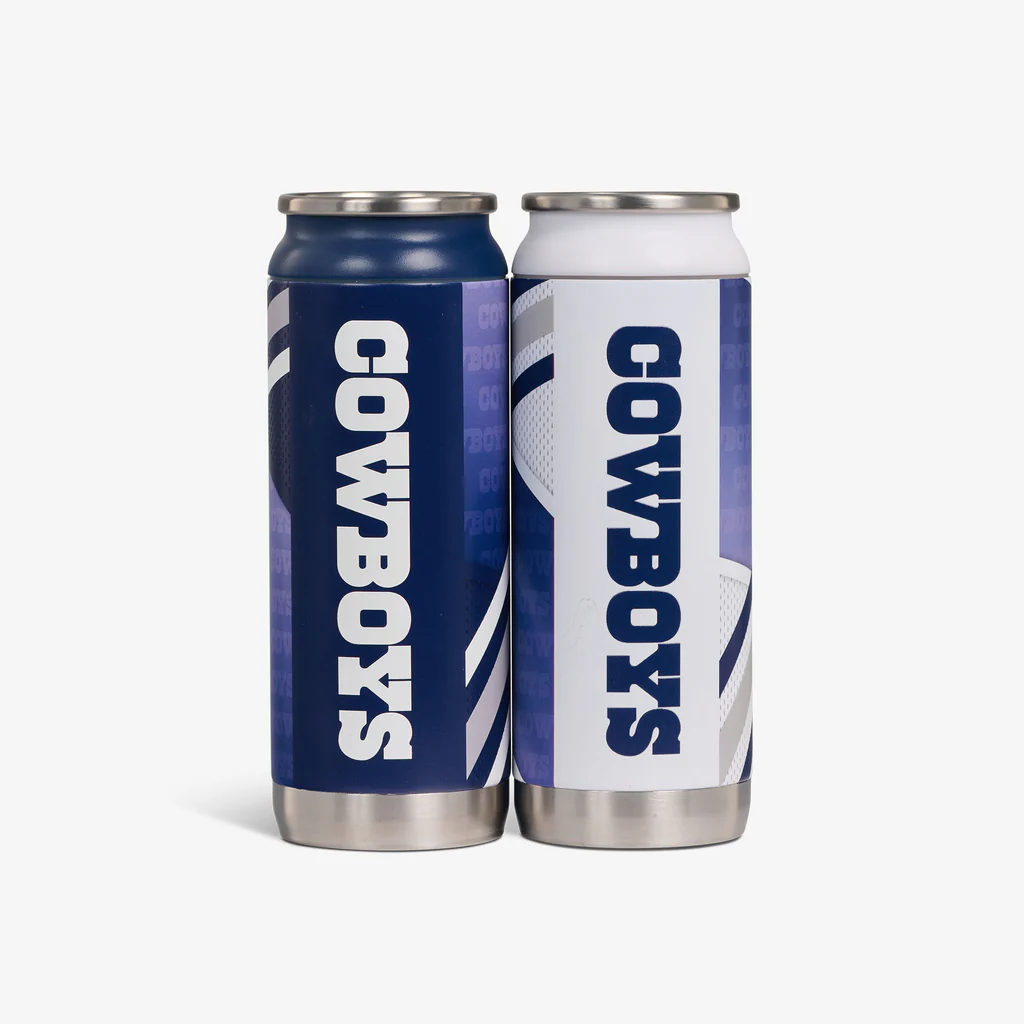 DALLAS COWBOYS HOME & AWAY IGLOO 16OZ REUSABLE CAN 2-PACK