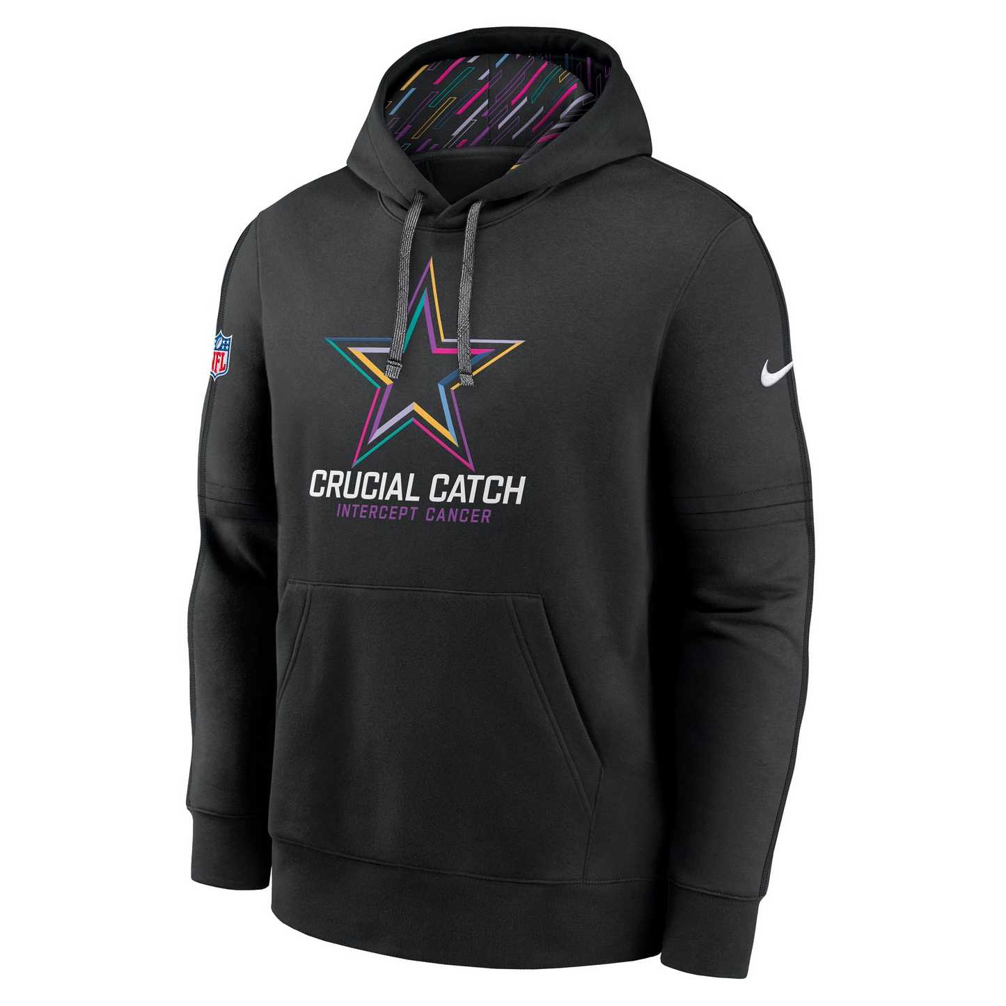 DALLAS COWBOYS MEN'S 2024 NFL CRUCIAL CATCH NIKE PULLOVER HOODED SWEATSHIRT