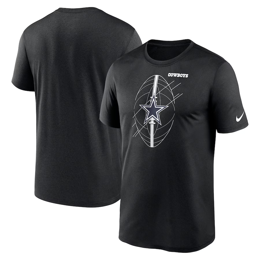 DALLAS COWBOYS MEN'S ICON LEGEND PERFORMANCE T-SHIRT - 23 BLACK