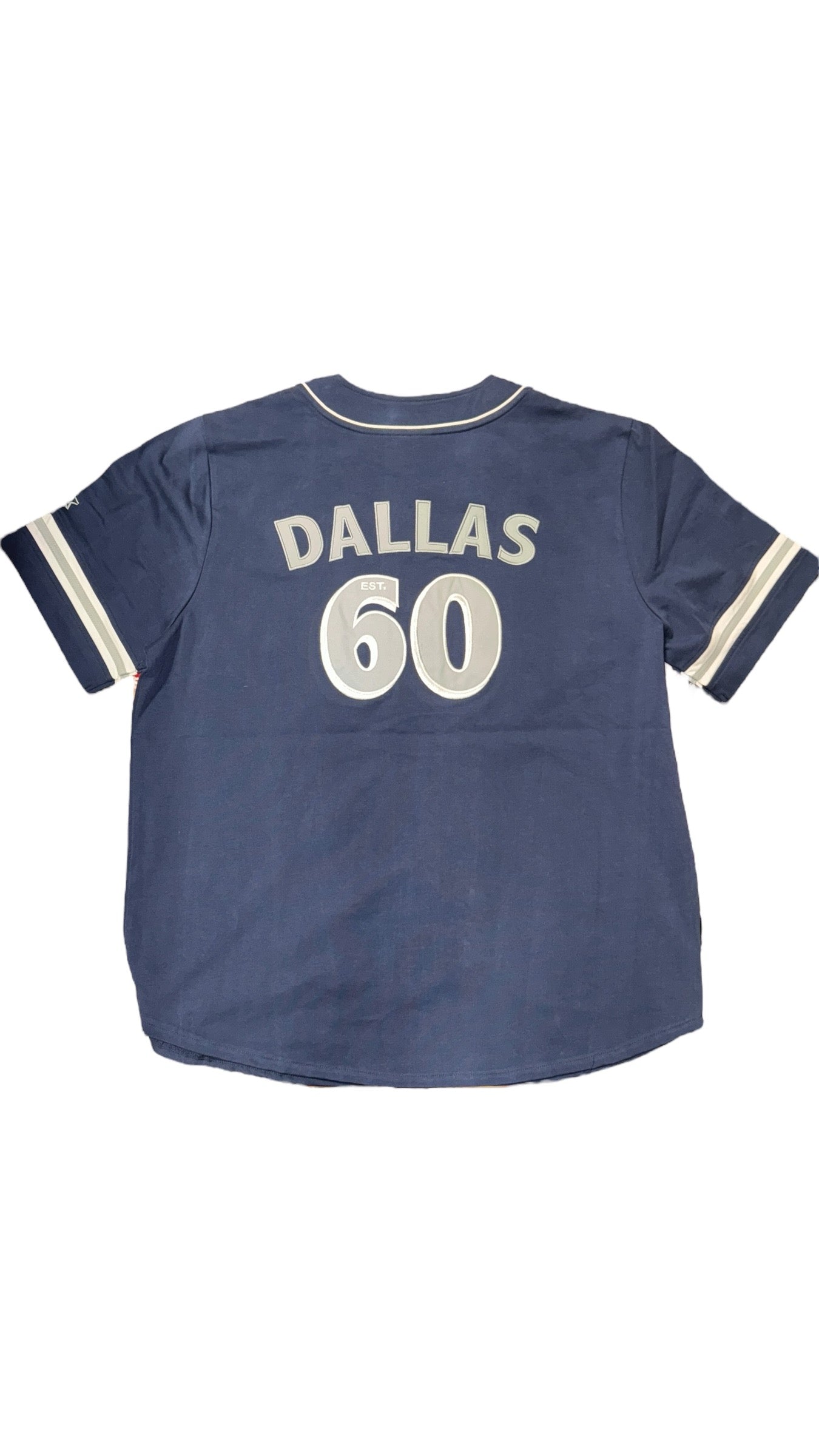 DALLAS COWBOYS MEN'S LINE OF SCRIMMAGE BASEBALL JERSEY