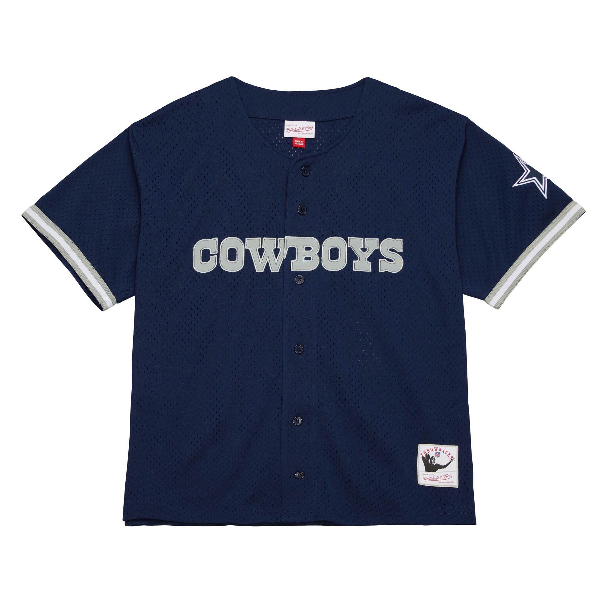 DALLAS COWBOYS MEN'S MITCHELL & NESS ON THE CLOCK MESH JERSEY – JR'S SPORTS