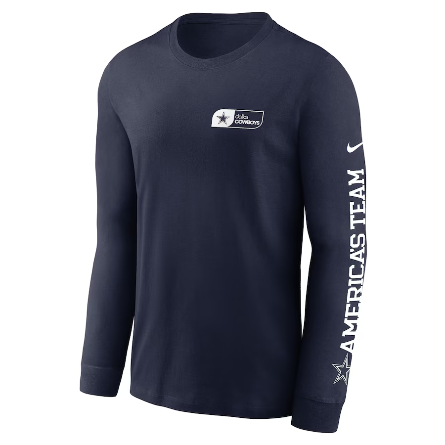 DALLAS COWBOYS MEN'S NIKE AMERICA'S TEAM ESSENTIAL LONG SLEEVE T-SHIRT