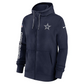 DALLAS COWBOYS MEN'S NIKE CLUB FULL-ZIP HOODED SWEATSHIRT