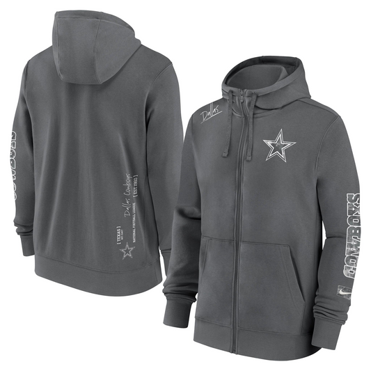 DALLAS COWBOYS MEN'S NIKE STATEMENT FULL-ZIP HOODED SWEATSHIRT