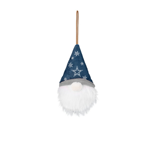 DALLAS COWBOYS PLUSH GNOME ORNAMENT - SNOWFLAKE