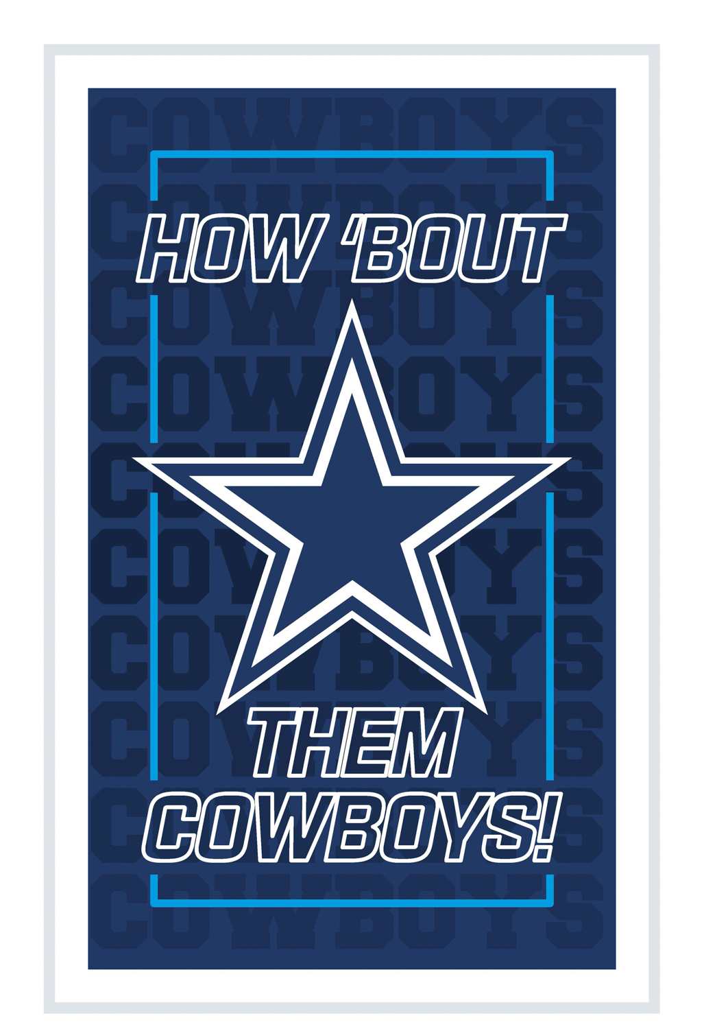 DALLAS COWBOYS RECTANGLE NEOLITE LED WALL DECOR