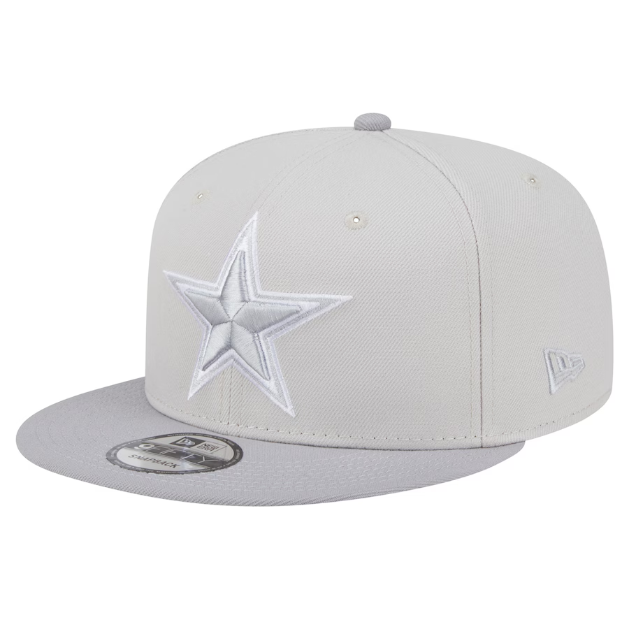 DALLAS COWBOYS TWO-TONE COLOR PACK 9FIFTY SNAPBACK HAT - STONE/GRAY