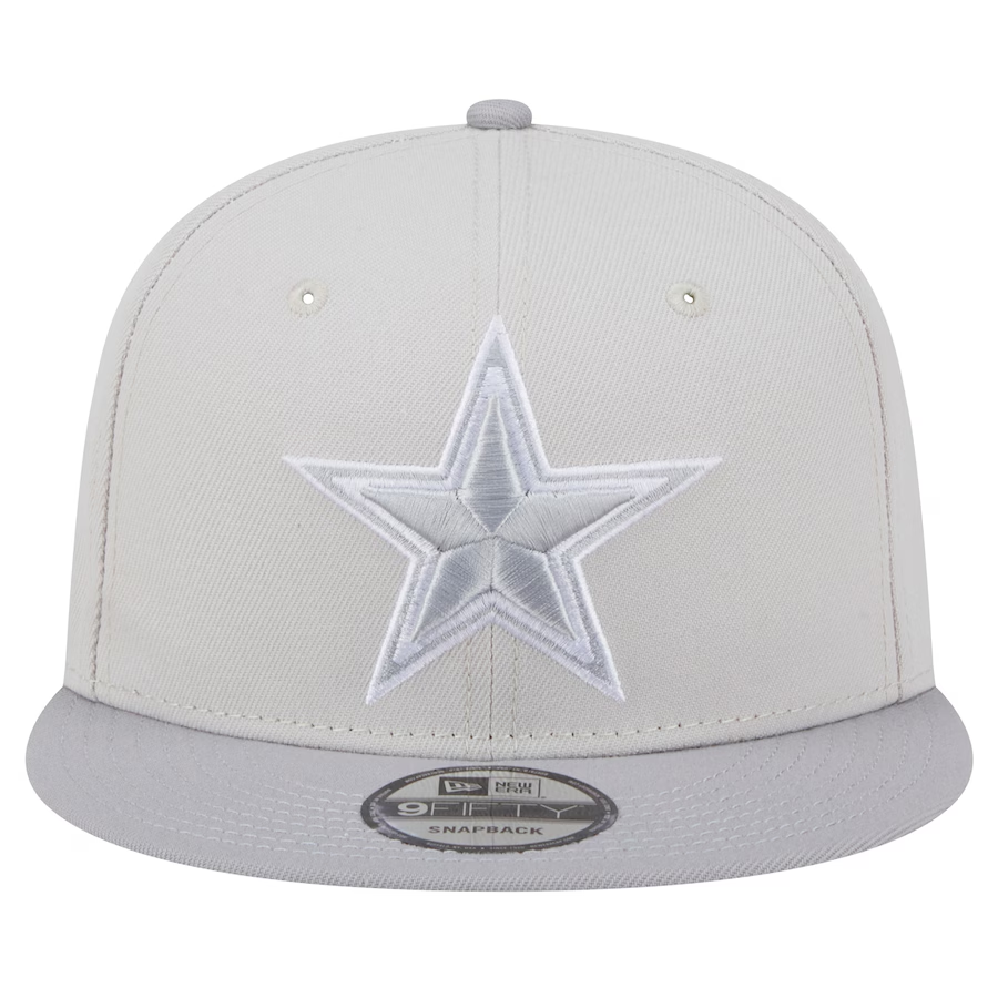 DALLAS COWBOYS TWO-TONE COLOR PACK 9FIFTY SNAPBACK HAT - STONE/GRAY