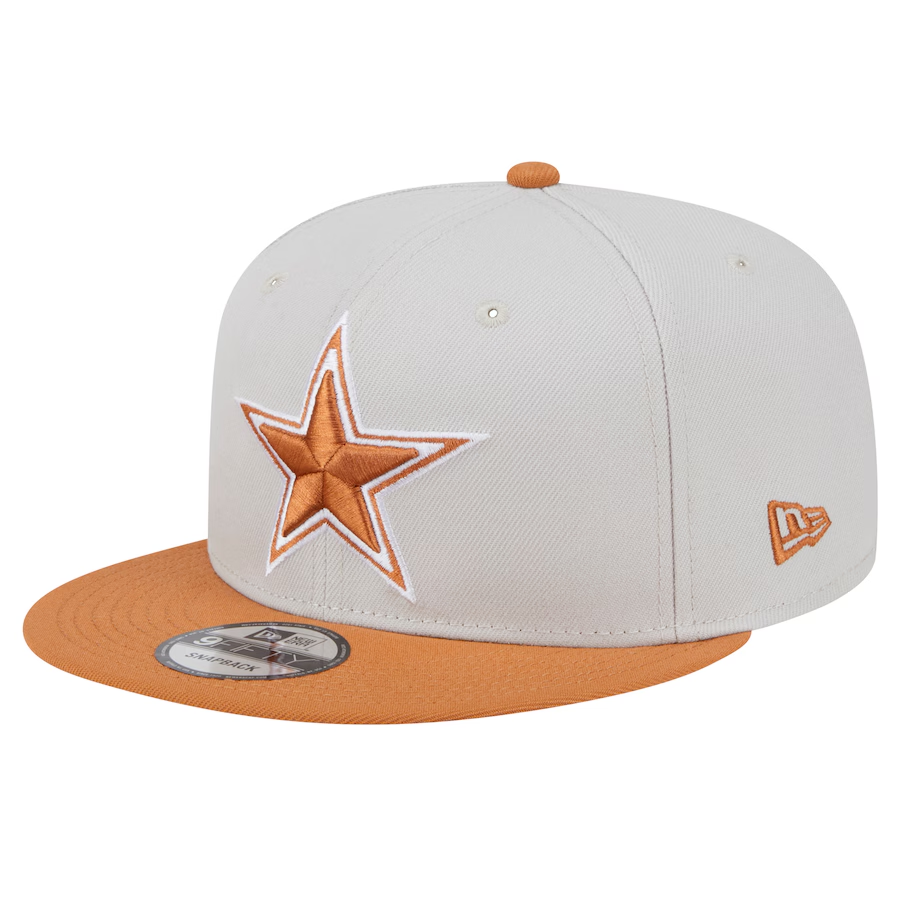 DALLAS COWBOYS TWO-TONE COLOR PACK 9FIFTY SNAPBACK HAT - STONE/LIGHT BRONZE