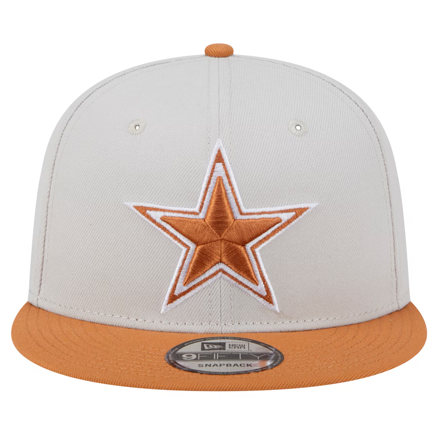 DALLAS COWBOYS TWO-TONE COLOR PACK 9FIFTY SNAPBACK HAT - STONE/LIGHT BRONZE