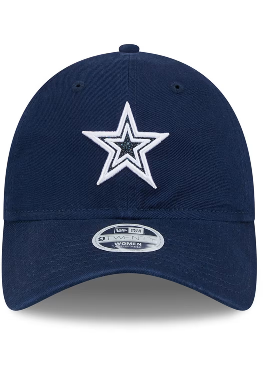 DALLAS COWBOYS WOMEN'S EVERGREEN GLITTER 9TWENTY ADJUSTABLE HAT