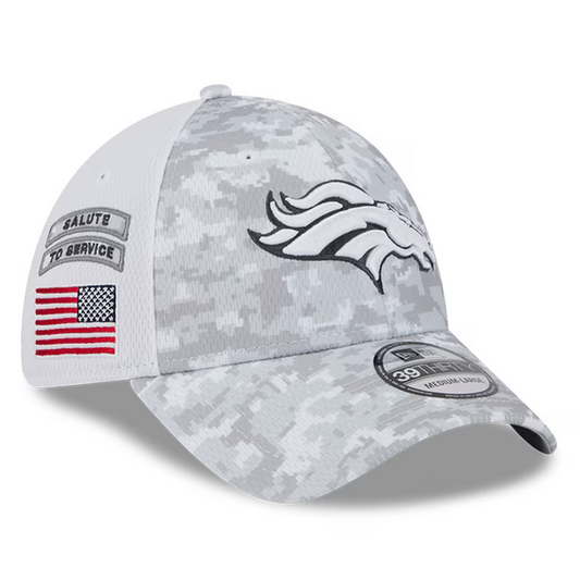 DENVER BRONCOS 2024 NFL SALUTE TO SERVICE 39THIRTY FLEX FIT HAT