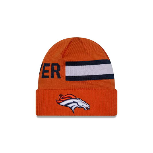 DENVER BRONCOS 2024 NFL SIDELINE WEATHER TECH CUFFED KNIT BEANIE