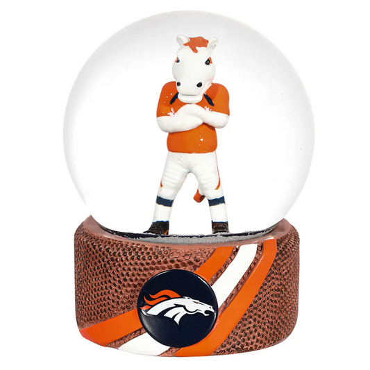 DENVER BRONCOS MASCOT WATER GLOBE