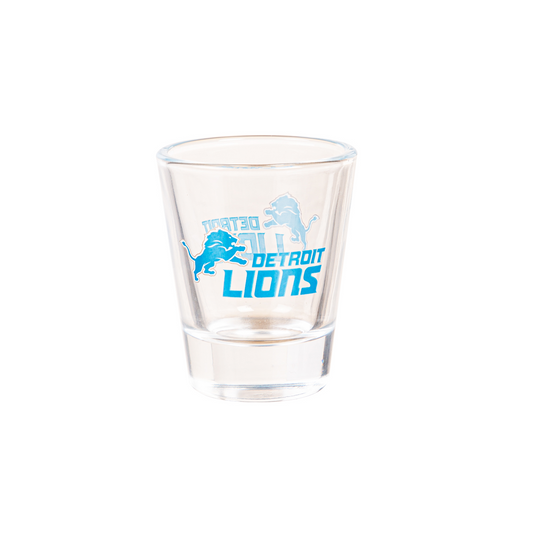 DETROIT LIONS 2 OZ. TEAM SHOT GLASS - GLASS