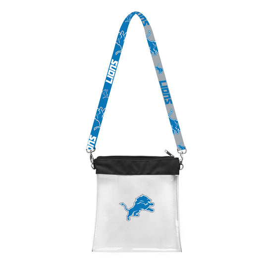 DETROIT LIONS CLEAR STADIUM PATTERN STRAP BAG