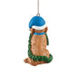 DETROIT LIONS DOG WITH GARLAND ORNAMENT