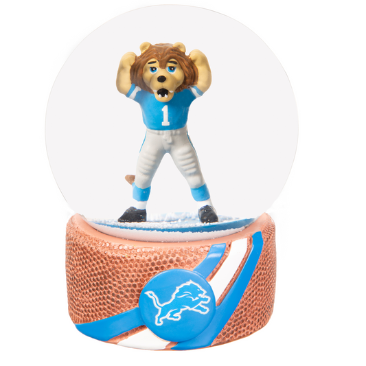 DETROIT LIONS MASCOT WATER GLOBE