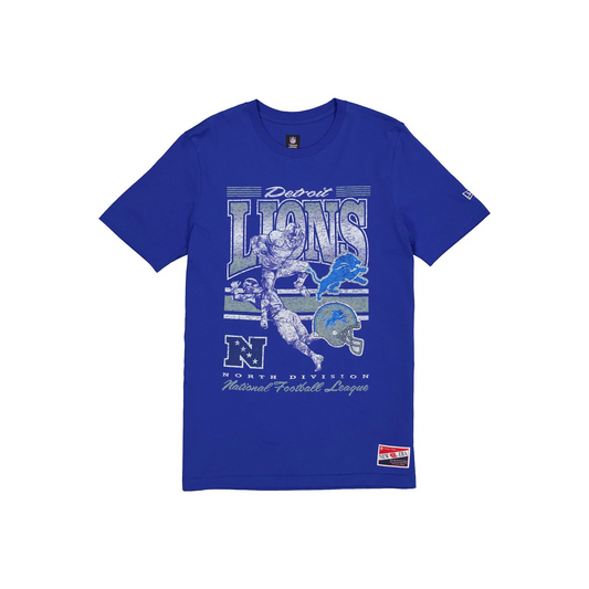 DETROIT LIONS MEN'S SPORT CLASSICS T-SHIRT - BLUE