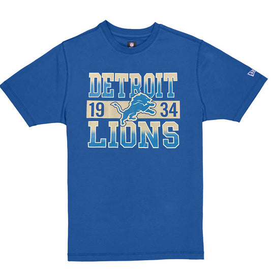 DETROIT LIONS MEN'S SPORTS NIGHT T-SHIRT - BLUE