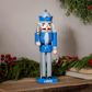 DETROIT LIONS 12" WOODEN NUTCRACKER STATUE