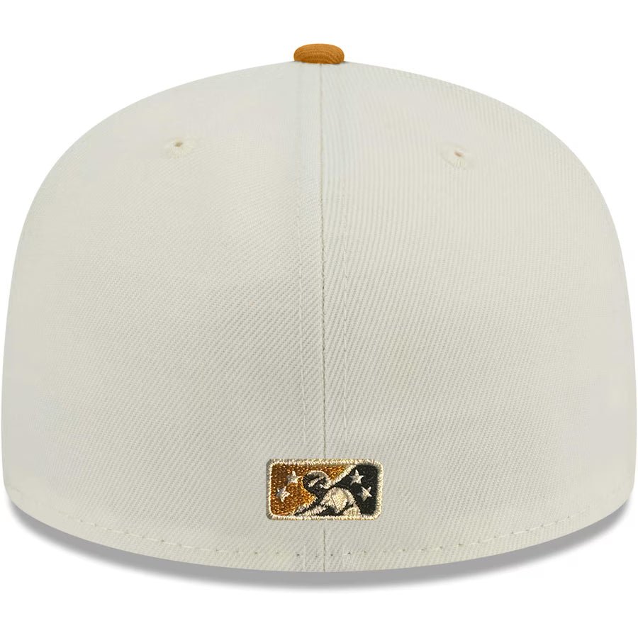 FRESNO GRIZZLIES TWO-TONE PANAMA 20TH  ANNIVERSARY CUSTOM 59FIFTY FITTED