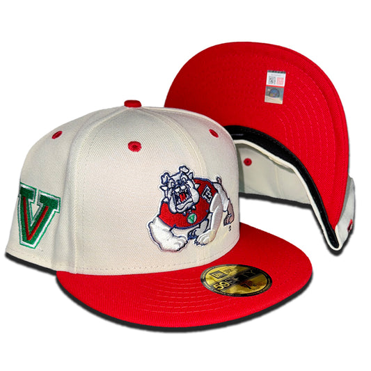 FRESNO STATE BULLDOGS CHROME VALLEY 59FIFTY FITTED CUSTOM HAT