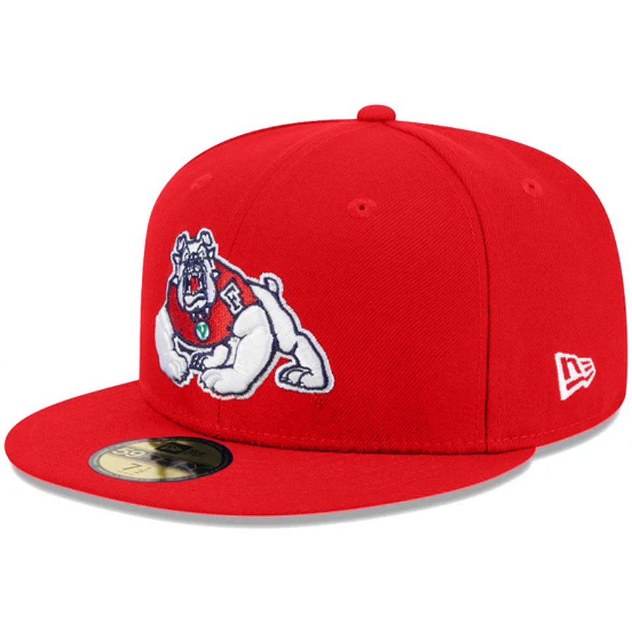 FRESNO STATE BULLDOGS EVERGREEN BASIC 59FIFTY FITTED HAT - RED