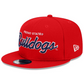 FRESNO STATE BULLDOGS EVERGREEN SCRIPT 9FIFTY SNAPBACK HAT - RED