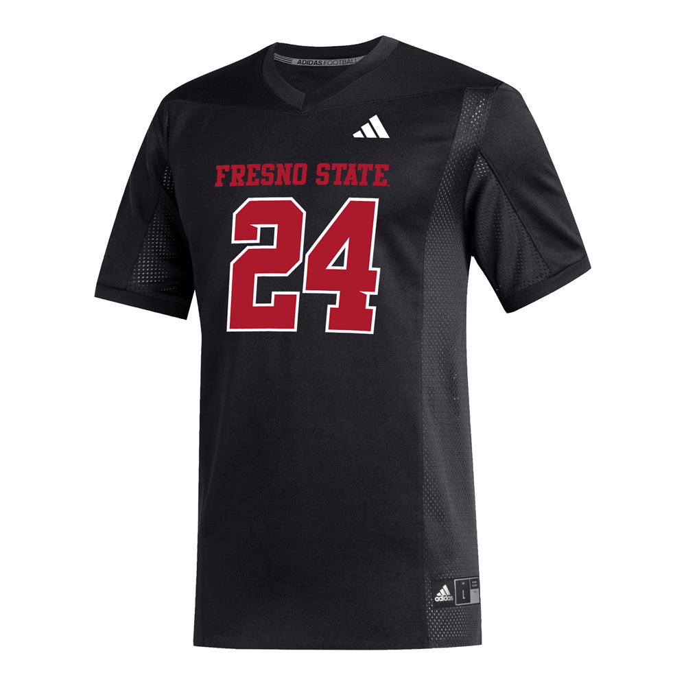 FRESNO STATE BULLDOGS MEN'S ADIDAS REPLICA JERSEY - BLACK