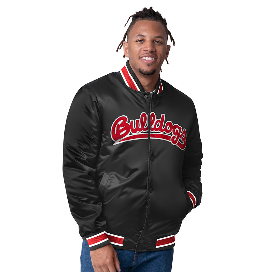 FRESNO STATE BULLDOGS MEN'S STARTER CLOSER REVERSIBLE SATIN JACKET